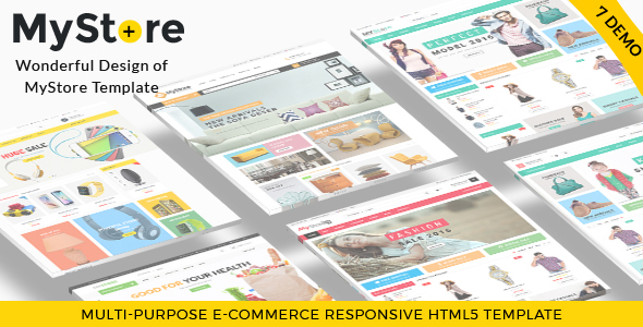 MyStore- Ultimate E-Commerce Responsive HTML Template & Theme