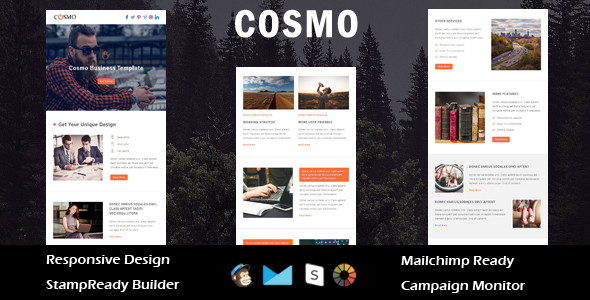 Cosmo - Multipurpose Responsive Email Template + Stampready Builder