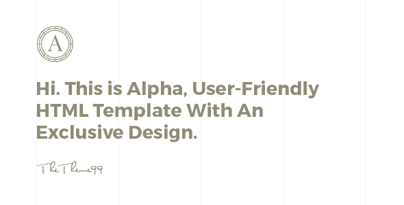 ALPHA | Versatile Coming Soon Template