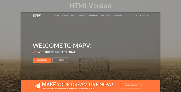 MAPV - Responsive Portfolio Template