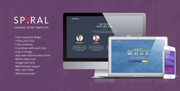 Spiral - Under Construction Page Template