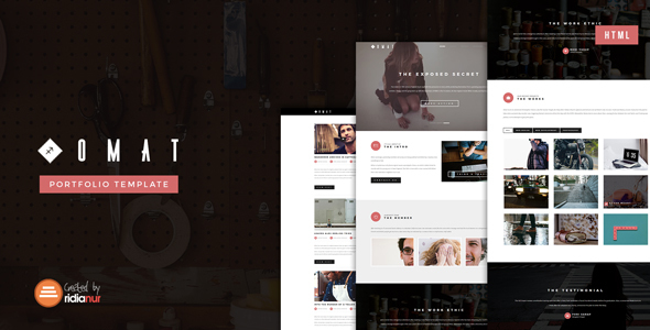 Omat - Responsive One Page Portfolio HTML Template