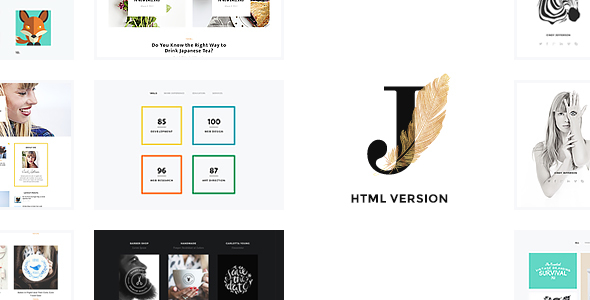 Cindy J | Creative Portfolio / Blog / CV HTML Theme