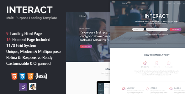 Interact - Multipurpose Landing Page Template