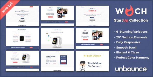 WOCH - Startup Collection - unbounce Responsive Landing Page