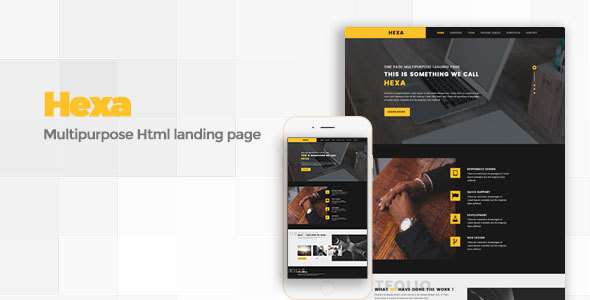Hexa - Responsive Multipurpose Landing Page