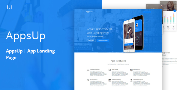 AppsUp - App Landing HTML Template