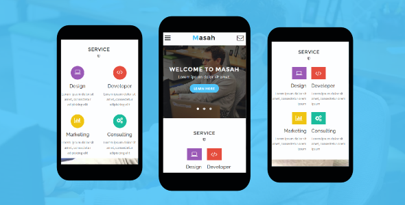 Masah - Multipurpose Mobile Template