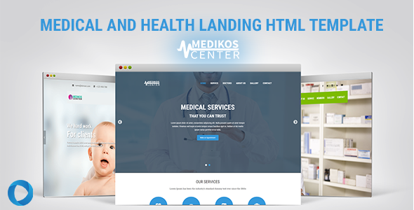 MediKos Center - Medical and Health HTML Landing Template