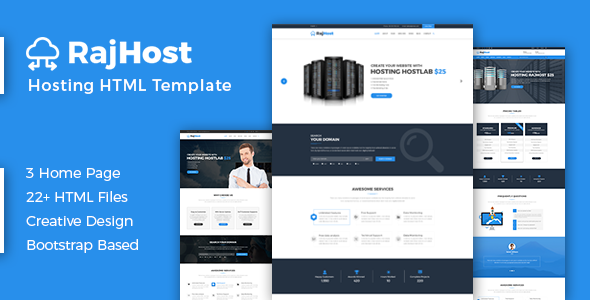 RajHost - Responsive Web Hosting HTML Template