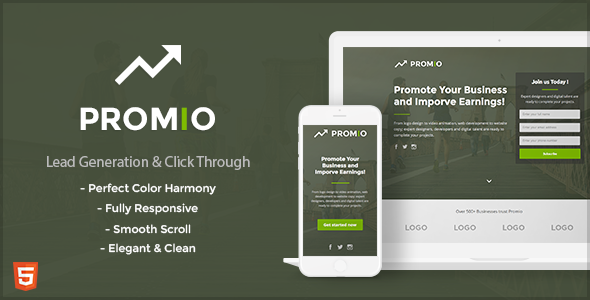 PROMIO - Marketing Multipurpose HTML Landing Page