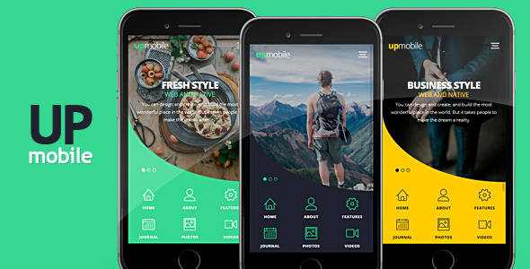 UpMobile HTML Mobile Template