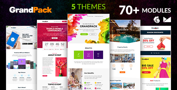 GrandPack Email Template + Online Emailbuilder 2.1