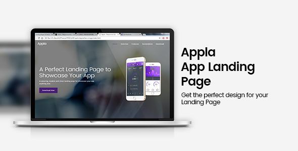 Appla Responsive App Landing Page