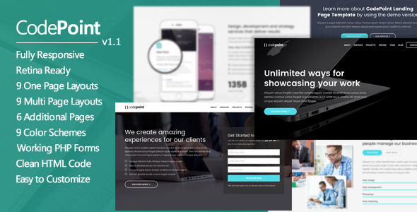 CodePoint - Premium Multi-Purpose Landing Page
