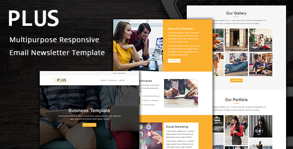 Plus - Multipurpose Responsive Email Template with Stampready Builder