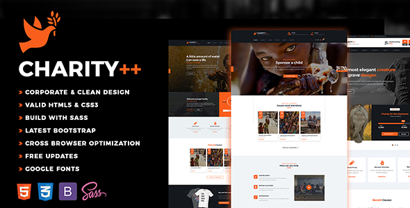 Charity Plus - Crowdfunding & Nonprofit HTML Template