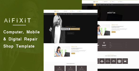 aiFiXiT - Phone, Computer and Digital Repair Shop Website Template