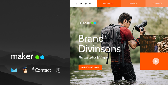 Maker Mail - Responsive E-mail Template + Online Access
