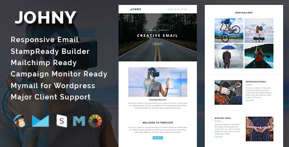 JOHNY - Multipurpose Responsive Email Template