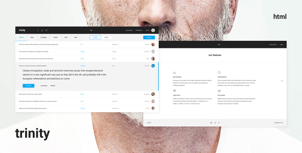 Trinity – Dashboard HTML Template