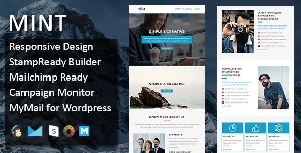 Mint - Multipurpose Responsive Email Template with Stamp Ready Builder Access