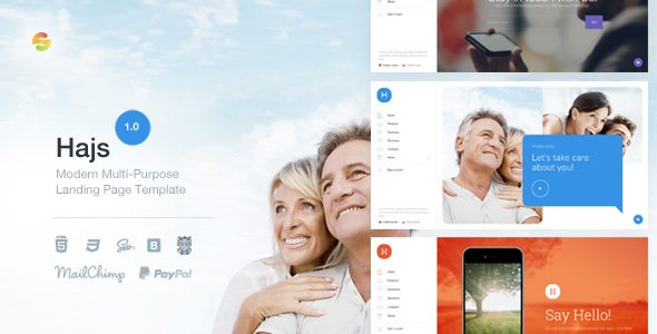 Hajs - Modern Multi-Purpose Landing Page Template