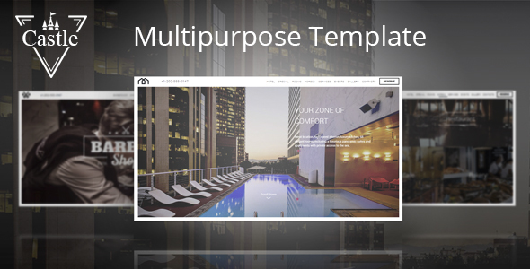 Castle - Multipurpose photo template for hotel, barbershop