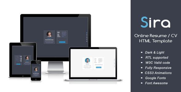 Sira - Online Resume / CV HTML Template