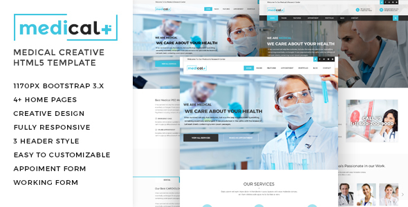 Medical - Health Care, Clinic HTML5 Template