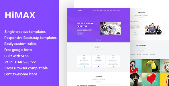 Himax - Single Page HTML Template