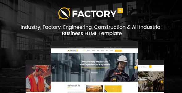 Factory Plus - Industry and Construction HTML Template