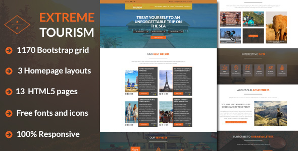 ExT – Tourism & Adventure HTML5 Template