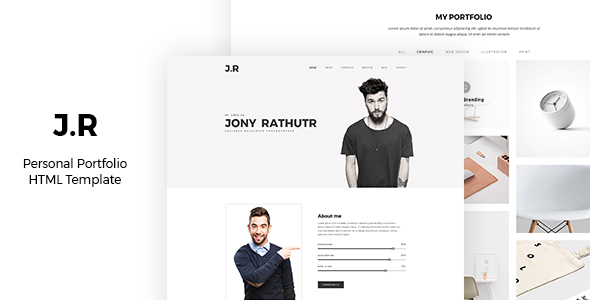 Jr Personal Portfolio HTML Tempalte