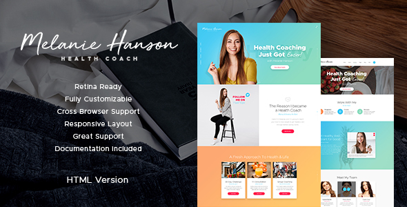 Health Coach Blog & Lifestyle Site Template