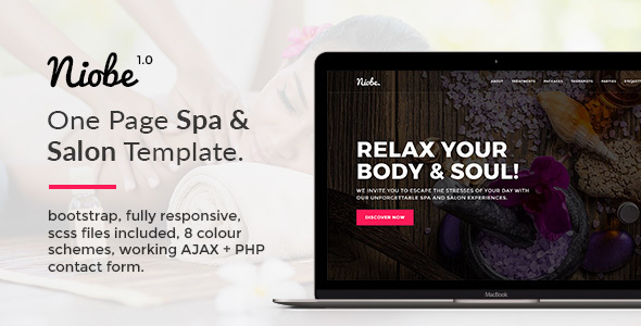 Niobe - Spa & Salon HTML Template