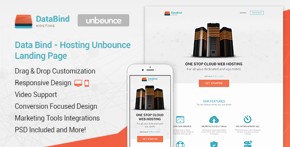 Data Bind - Hosting Unbounce Landing Page