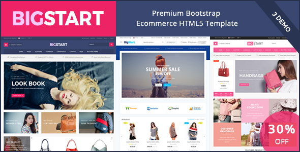 BigStart - Ecommerce Responsive HTML Template & Theme