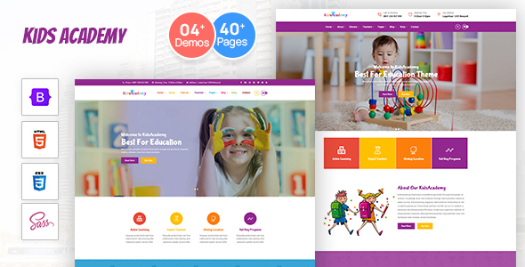 KidsAcademy -Kids Kindergarten & School HTML Template
