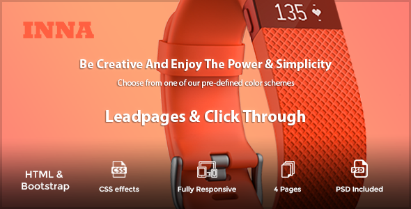 INNA - Marketing HTML Landing Page