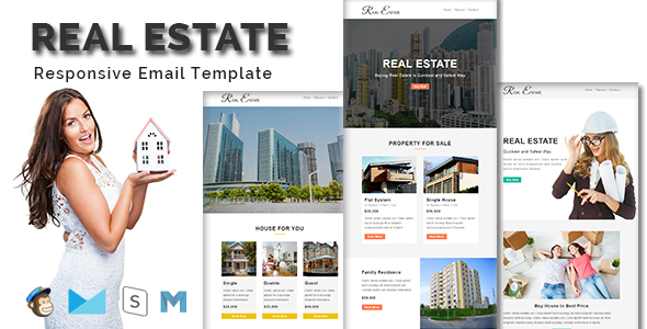 REAL ESTATE - Multipurpose Responsive Email Template