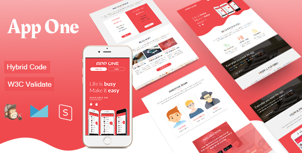 App One - Mobile App Email Template