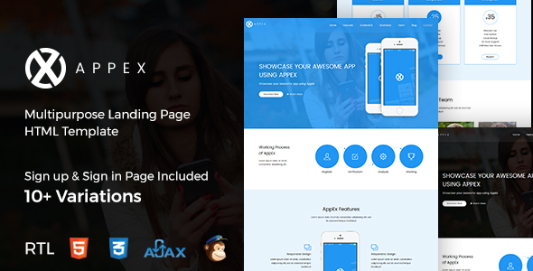 AppEx - App Landing Page + RTL