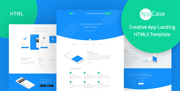 AppCase - Responsive App Landing Page Template