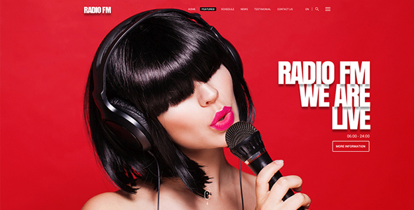 Radio FM HTML Bootstrap Template