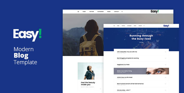 Easy - Modern Blog Template