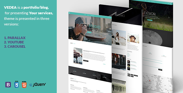 VEDEA - Responsive HTML Template For Portfolio/Blog