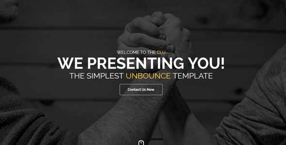 Clue - Responsive Unbounce Landing Page Template