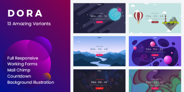 Dora - Coming Soon Template
