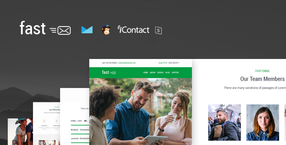 Fast - Responsive E-mail Template + Online Access